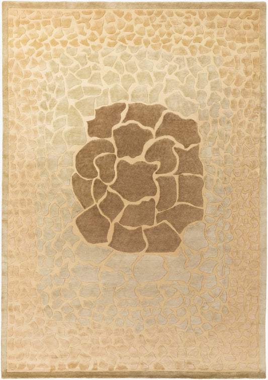 Alfombra de lana hecha a mano Mugal IN-8152 de 8' x 11'