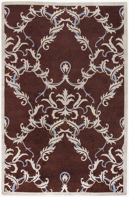 Mugal IN-8214 5' x 8' Handmade Wool Area Rug