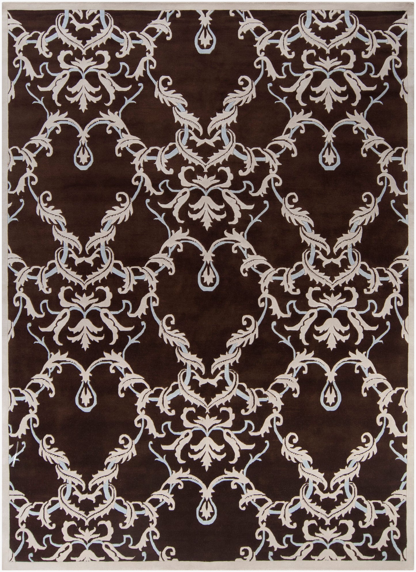 Alfombra de lana hecha a mano Mugal IN-8214 de 8' x 11'