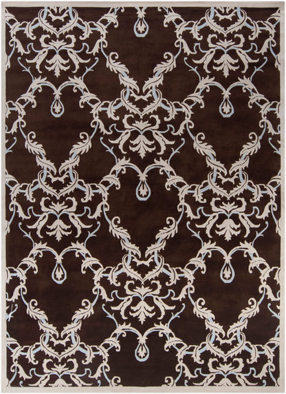 Alfombra de lana hecha a mano Mugal IN-8214 de 8' x 11'