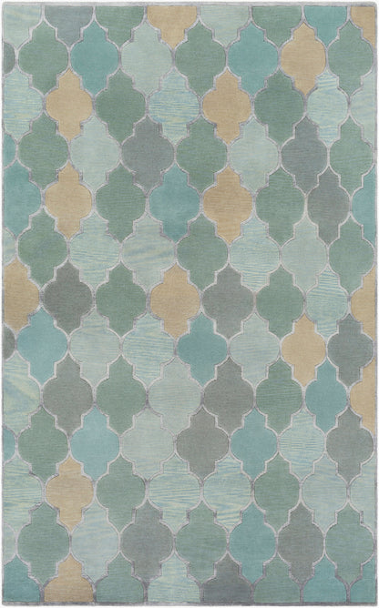 Mugal IN-8615 2' x 3' Handmade Wool Accent Rug