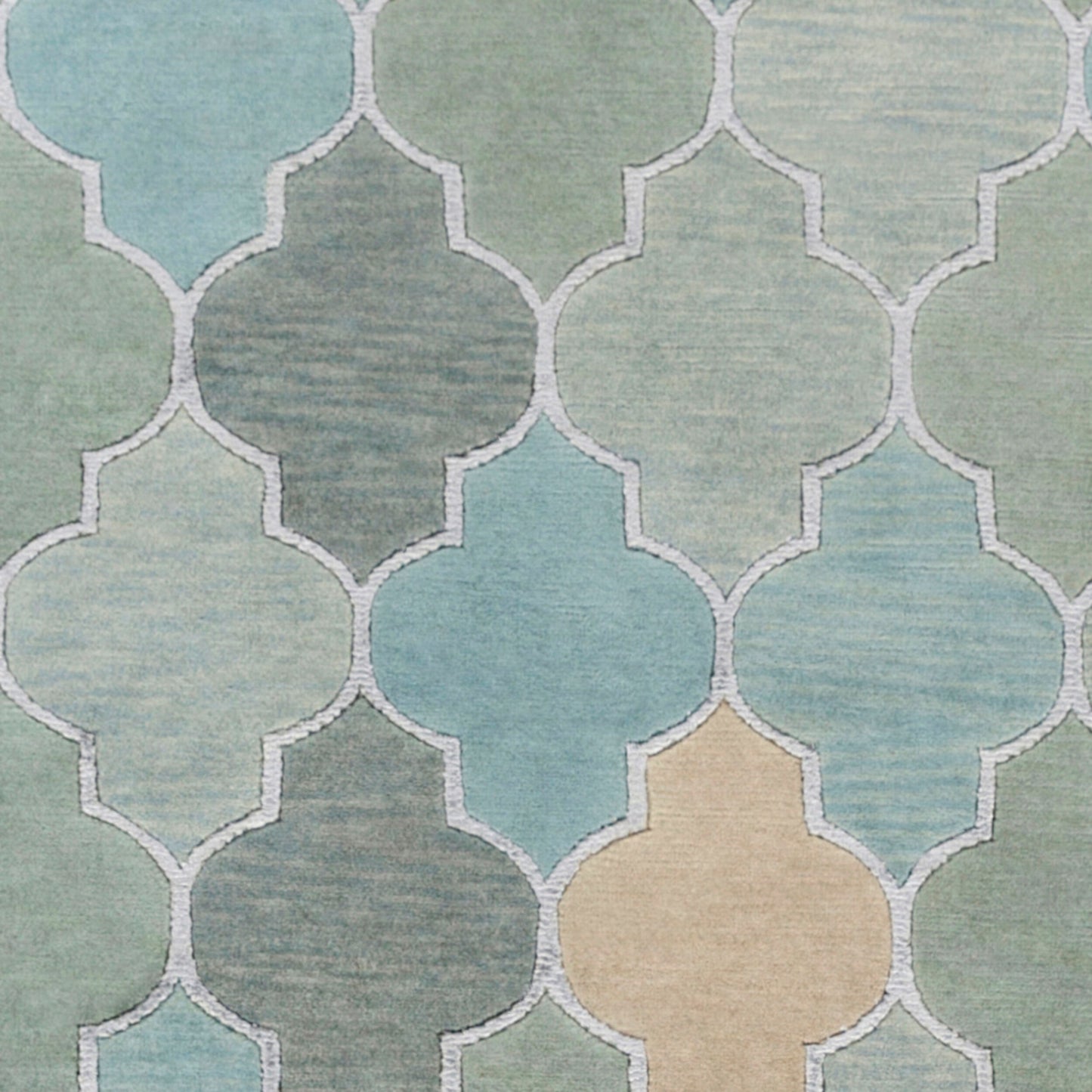 Mugal IN-8615 2' x 3' Handmade Wool Accent Rug