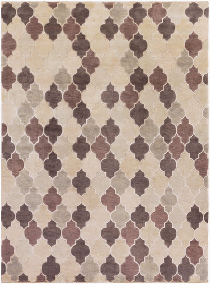 Alfombra de lana hecha a mano Mugal IN-8616 de 8' x 11'