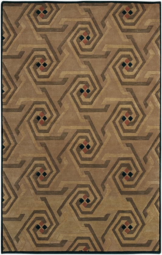 Mugal IN-978 5' x 8' Handmade Wool Area Rug