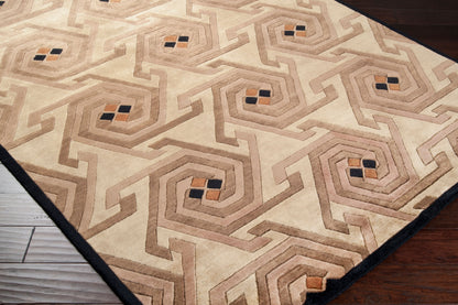 Alfombra de lana hecha a mano Mugal IN-978 de 8' x 11'