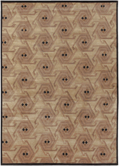 Alfombra de lana hecha a mano Mugal IN-978 de 8' x 11'