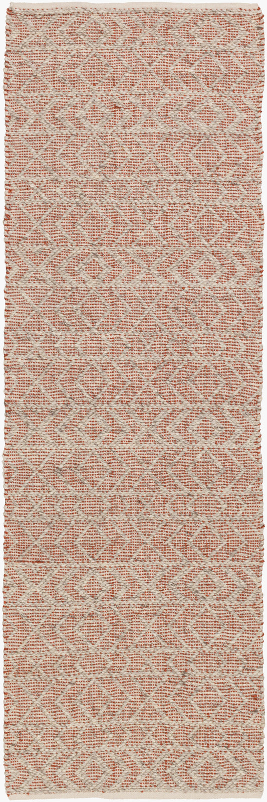 Alfombra de corredor hecha a mano Ingrid ING-2001 de 8 pies
