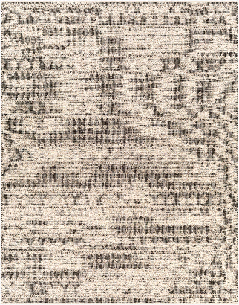 Light Beige Hand Woven 65% Viscose, 35% Wool Modern Rectangle Handmade rug, Indoor use only, no fringe, non-washable. runner also available
