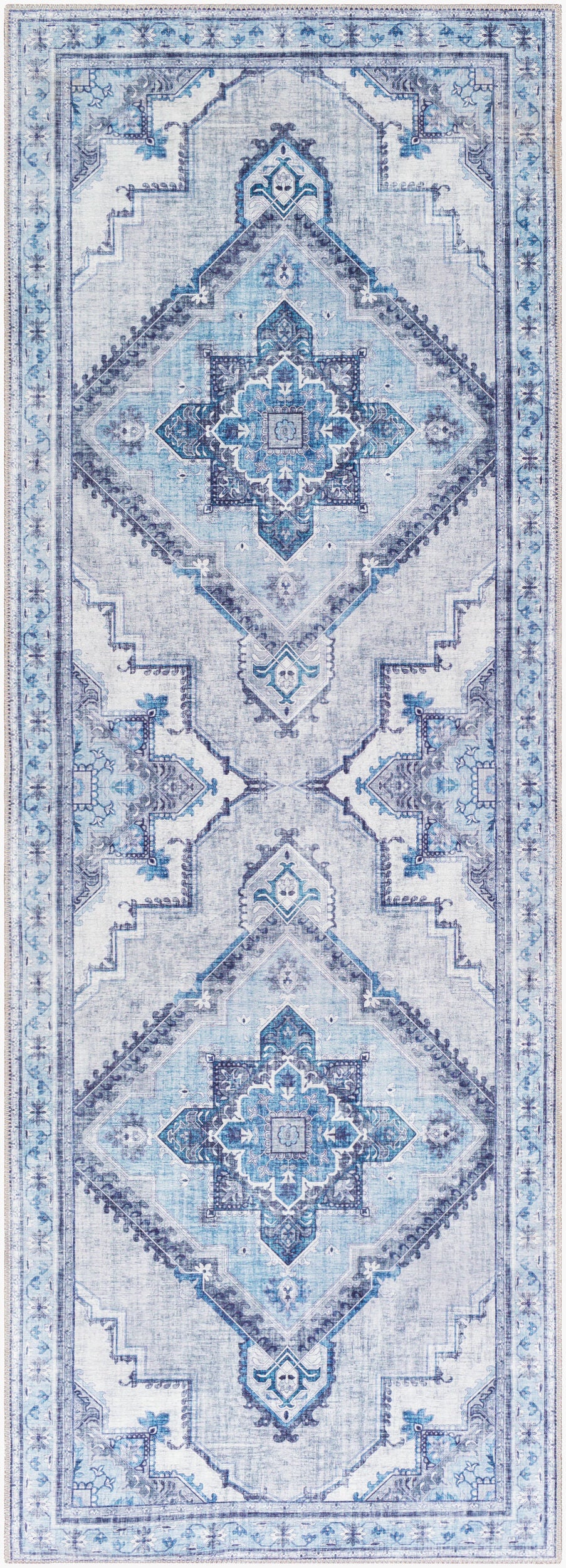 Iris IRS-2304 7ft Runner Machine Woven Runner Rug