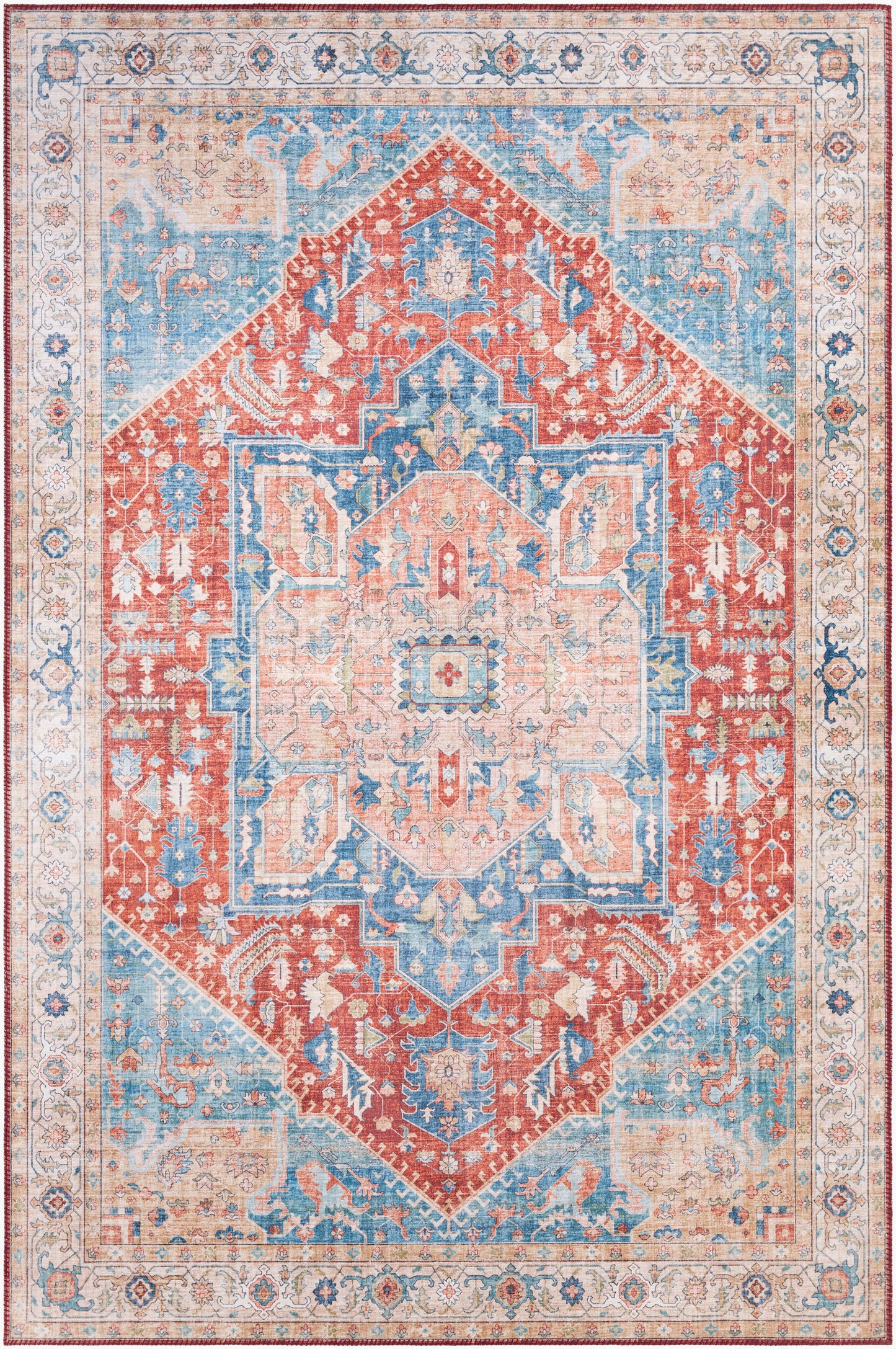 Alfombra tejida a máquina Iris IRS-2313 de 1,52 m x 2,13 m