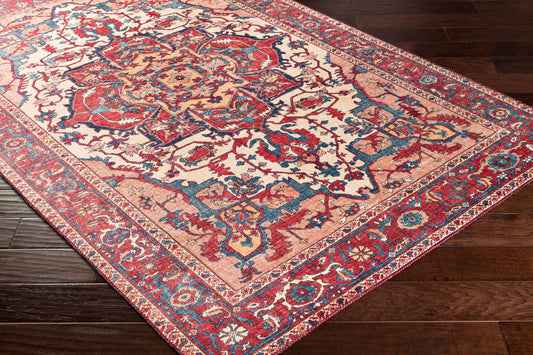 Alfombra decorativa tejida a máquina Iris IRS-2339 de 2' x 3'