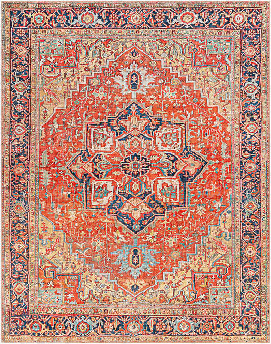 Alfombra decorativa tejida a máquina Iris IRS-2341 de 3' x 5'