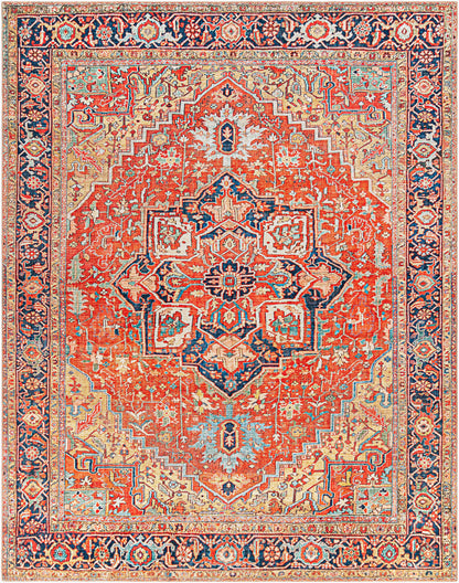 Alfombra decorativa tejida a máquina Iris IRS-2341 de 2' x 3'