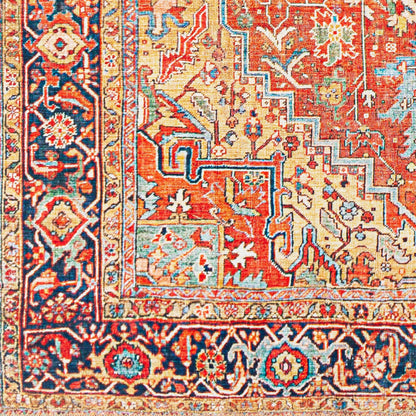 Alfombra decorativa tejida a máquina Iris IRS-2341 de 2' x 3'