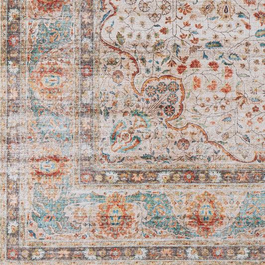 Alfombra decorativa tejida a máquina Iris IRS-2346 de 3' x 5'