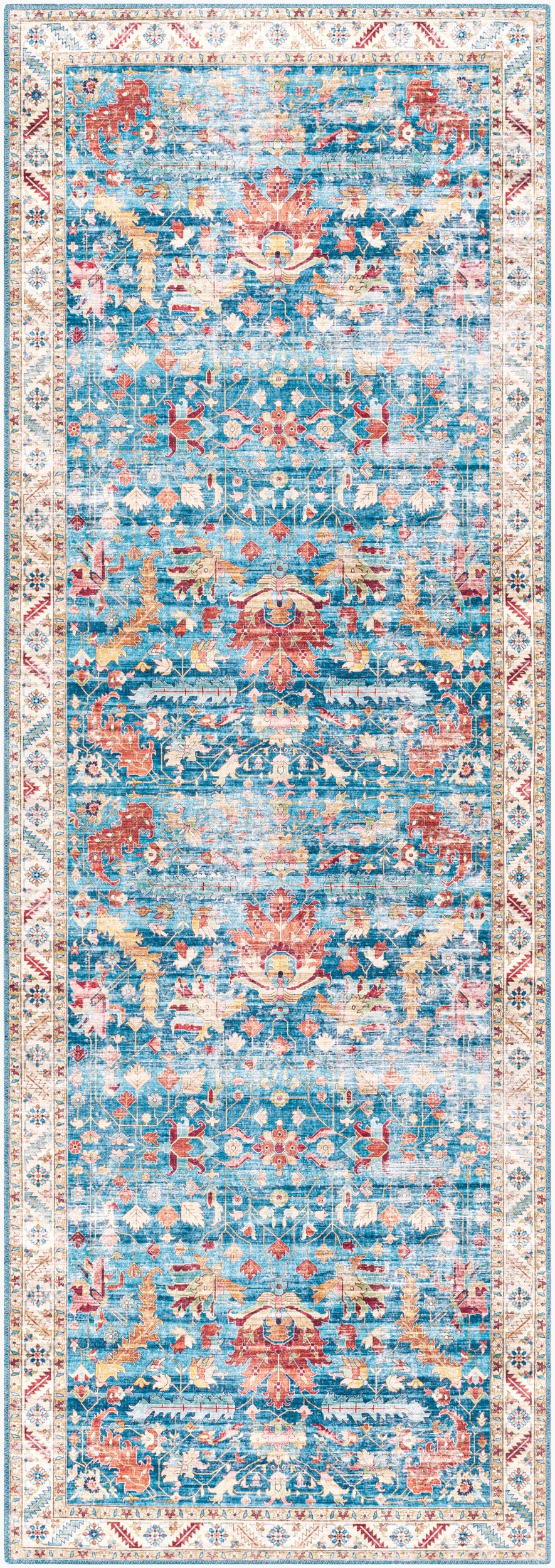 Iris IRS-2349 7ft Runner Machine Woven Runner Rug