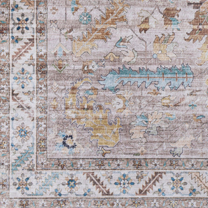 Alfombra decorativa tejida a máquina Iris IRS-2350 de 2' x 3'