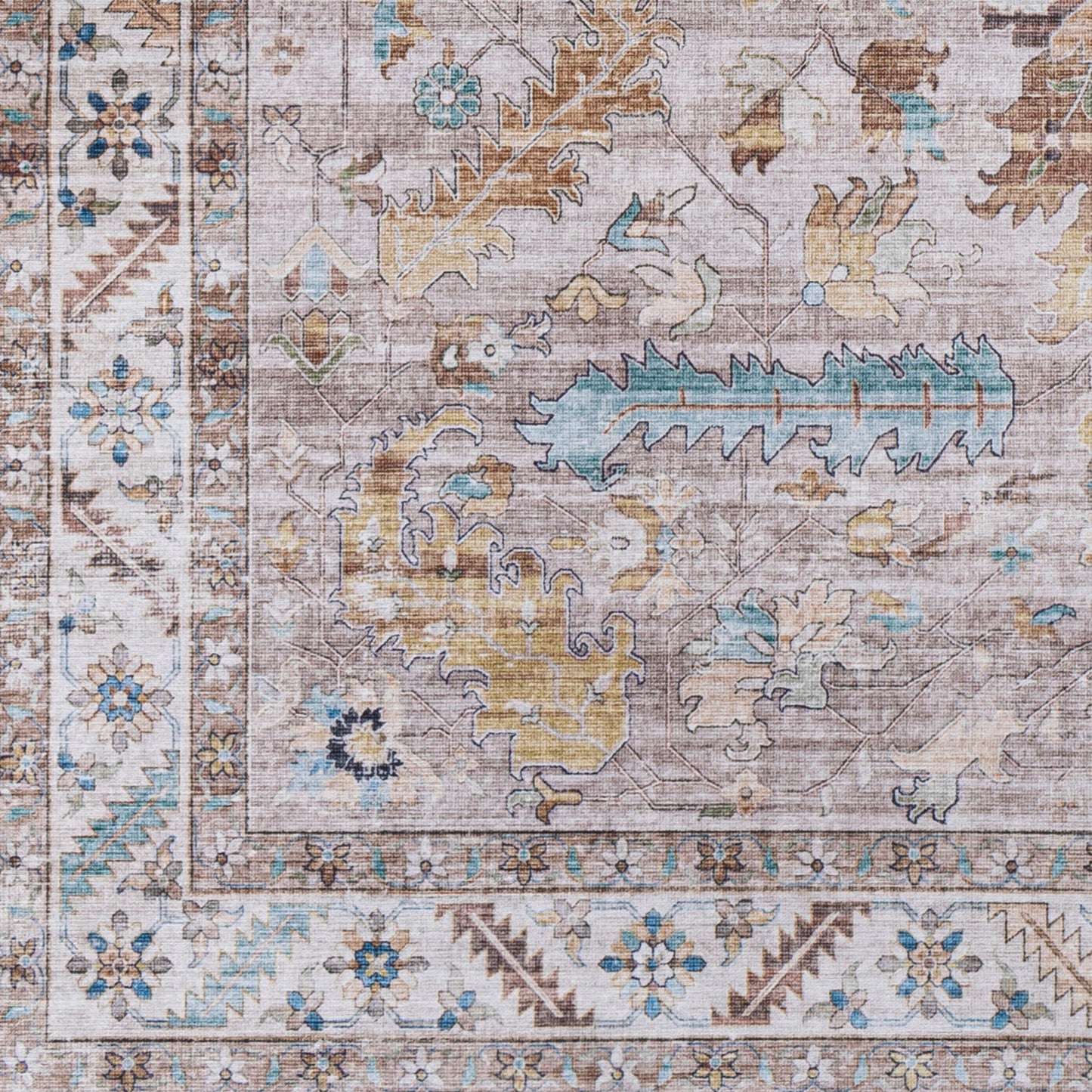 Alfombra decorativa tejida a máquina Iris IRS-2350 de 3' x 5'