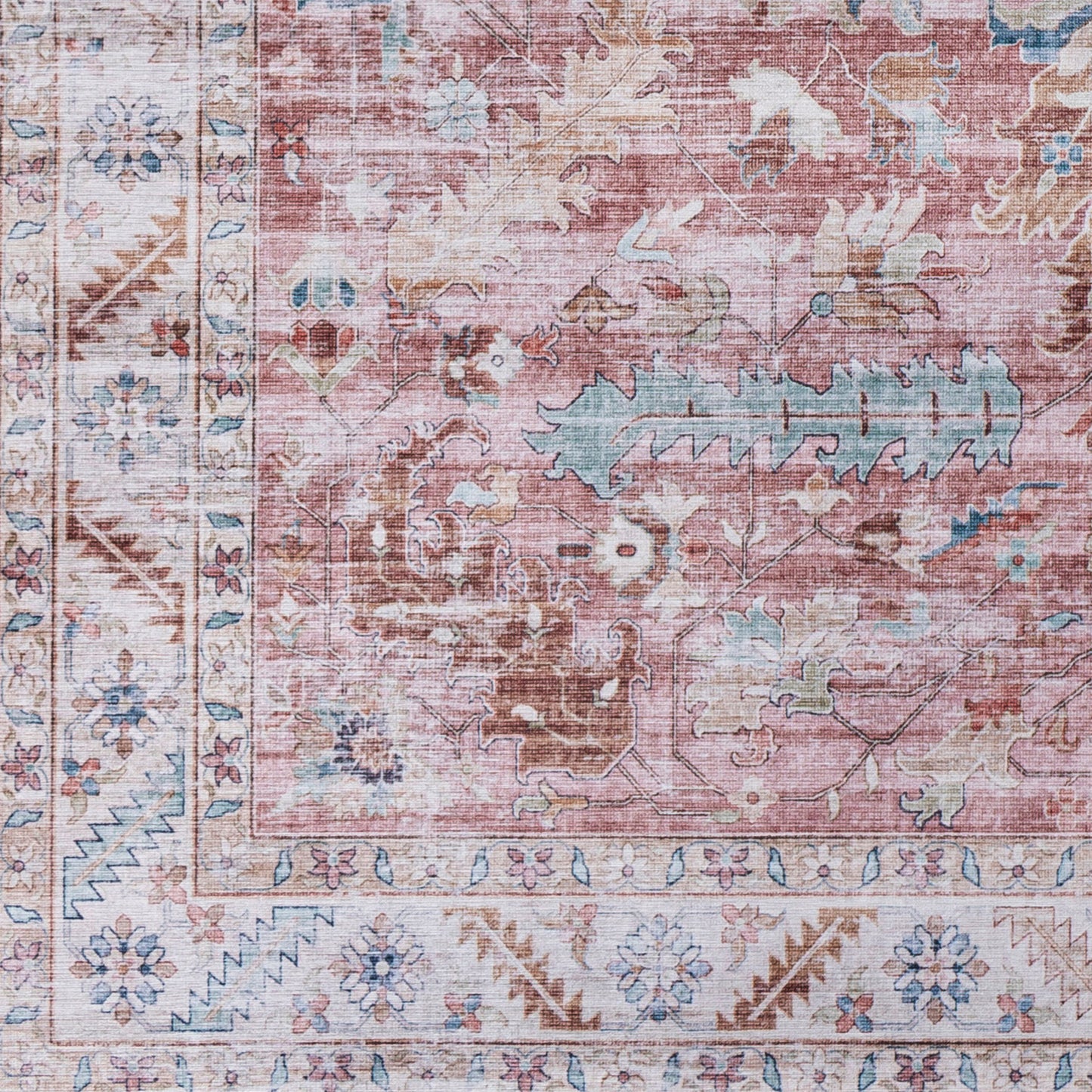 Alfombra decorativa tejida a máquina Iris IRS-2351 de 3' x 5'