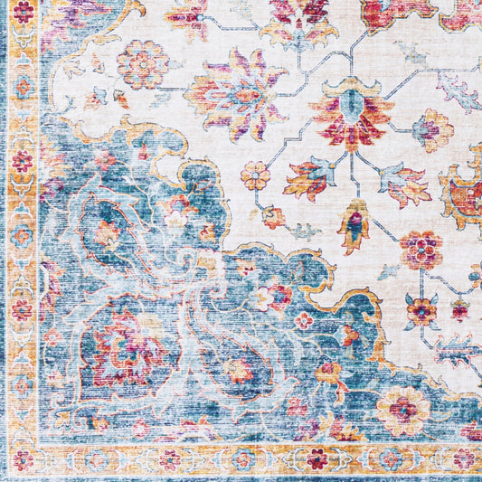 Alfombra decorativa tejida a máquina Iris IRS-2352 de 2' x 3'