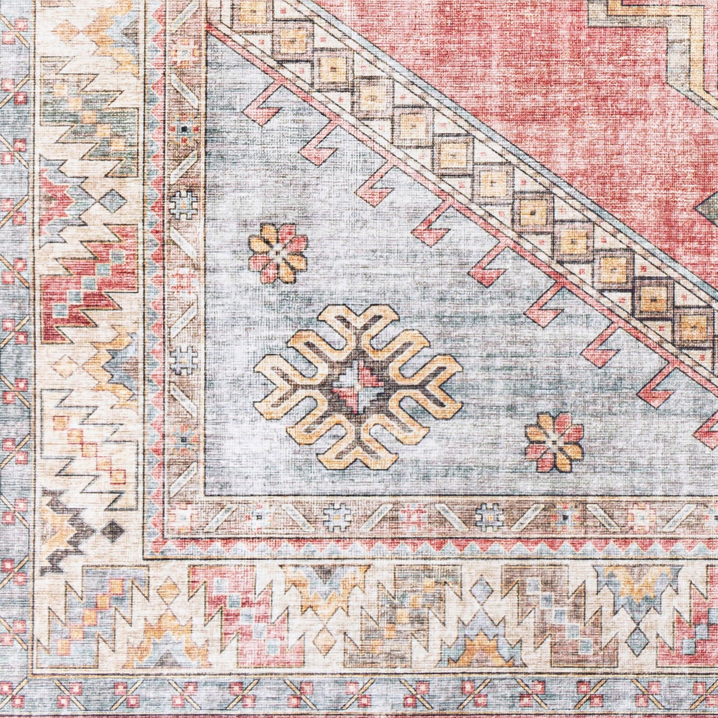 Alfombra decorativa tejida a máquina Iris IRS-2354 de 3' x 5'