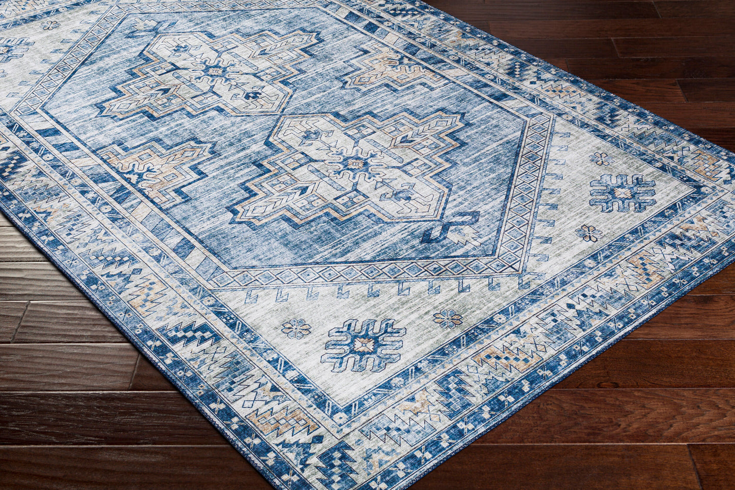 Alfombra decorativa tejida a máquina Iris IRS-2355 de 3' x 5'