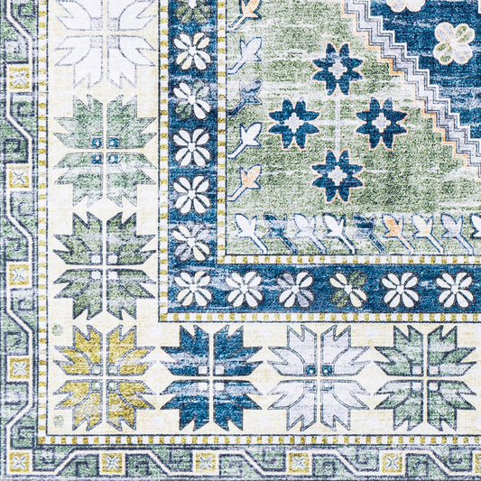 Alfombra decorativa tejida a máquina Iris IRS-2356 de 2' x 3'