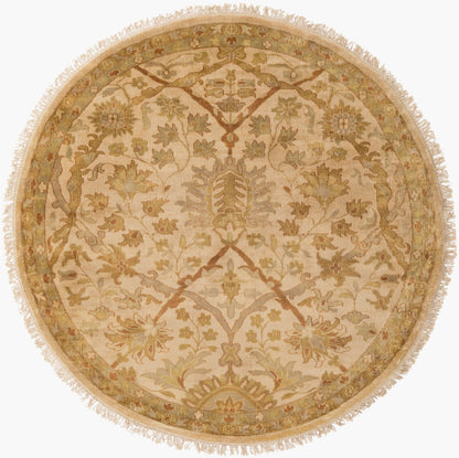 Adana IT-9006 8ft Round Handmade Wool Area Rug