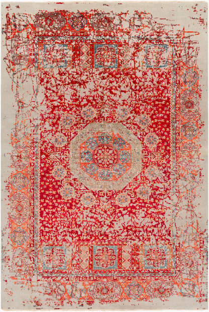 Alfombra hecha a mano Ivorine IVR-1000 de 1,83 m x 2,74 m