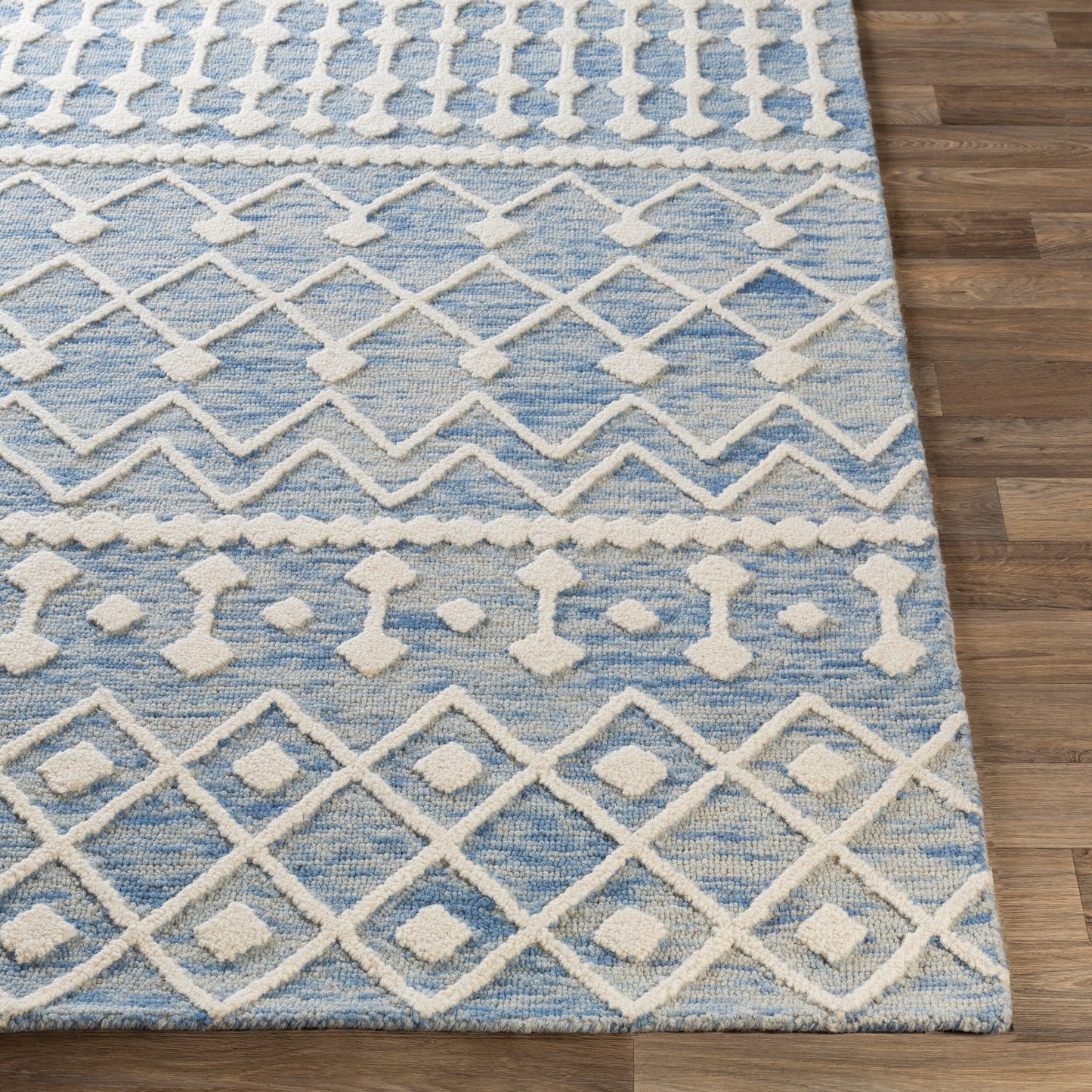 Alfombra decorativa de lana hecha a mano Izmir IZM-2301 de 2' x 3'