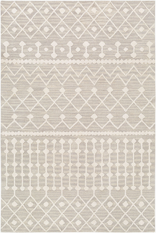 Alfombra decorativa de lana hecha a mano Izmir IZM-2303 de 2' x 3'