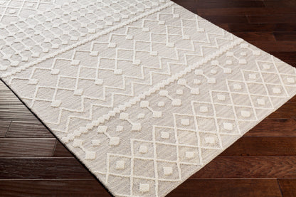 Alfombra decorativa de lana hecha a mano Izmir IZM-2303 de 2' x 3'