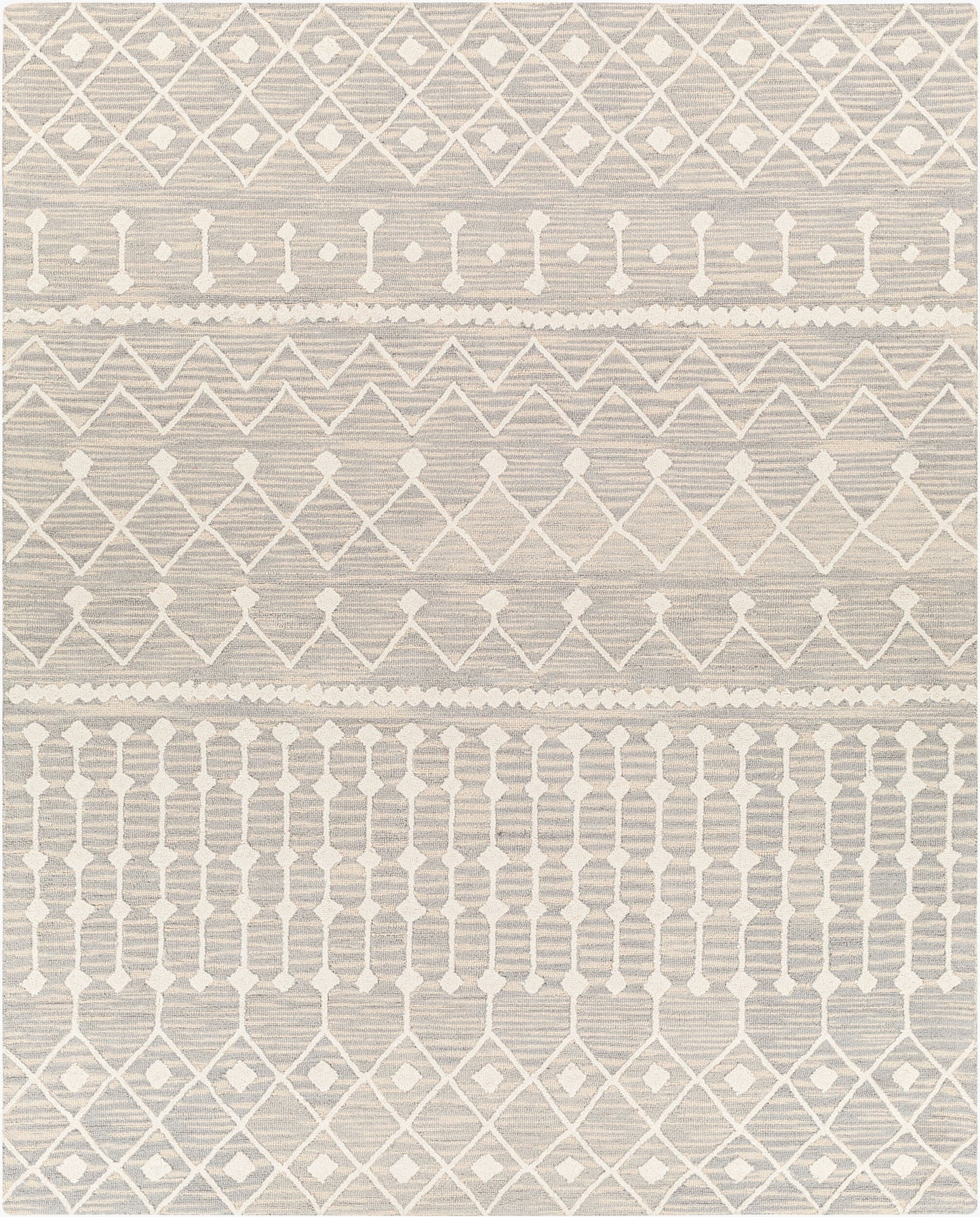 Izmir IZM-2303 Alfombra de lana hecha a mano de 8' x 10'