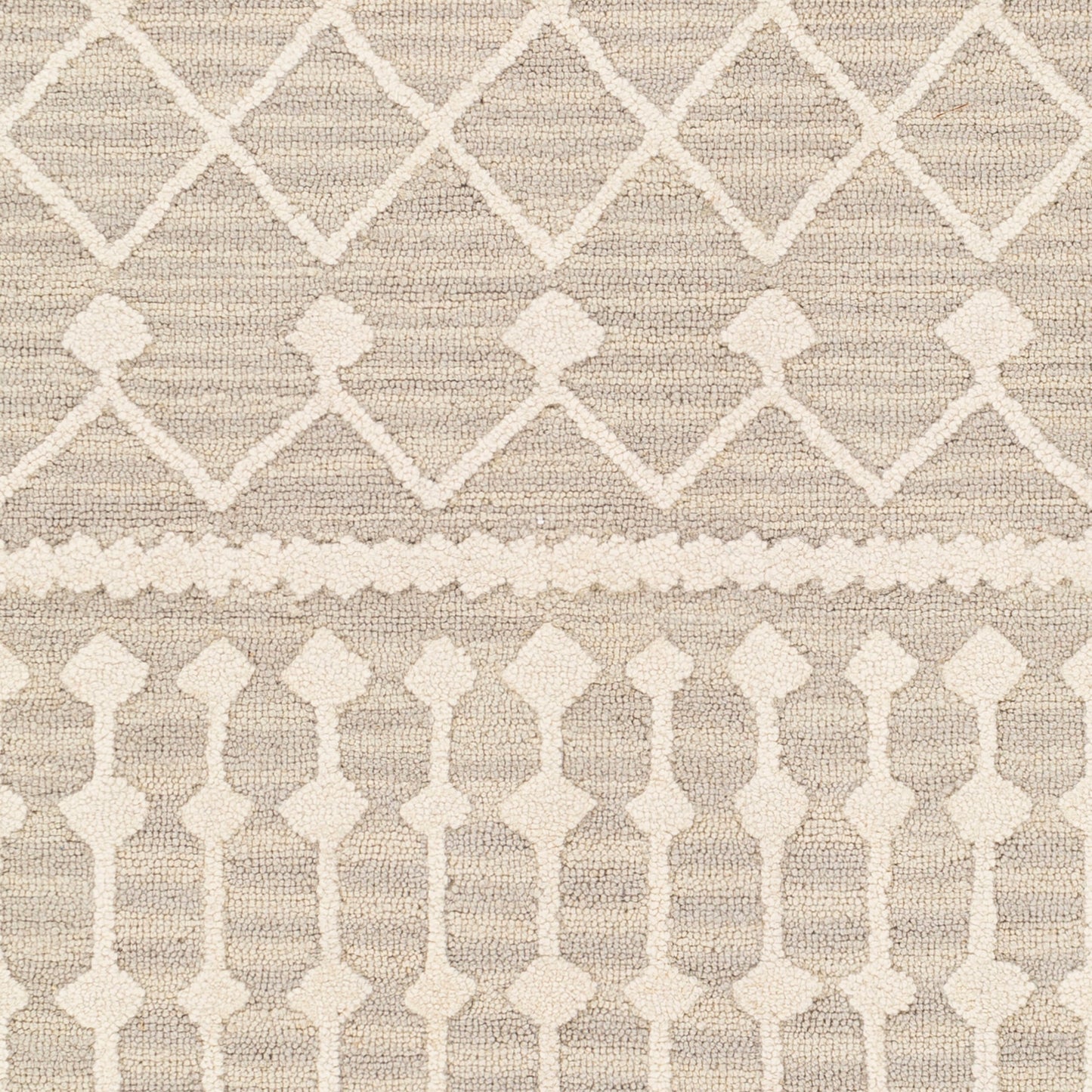 Alfombra decorativa de lana hecha a mano Izmir IZM-2303 de 2' x 3'