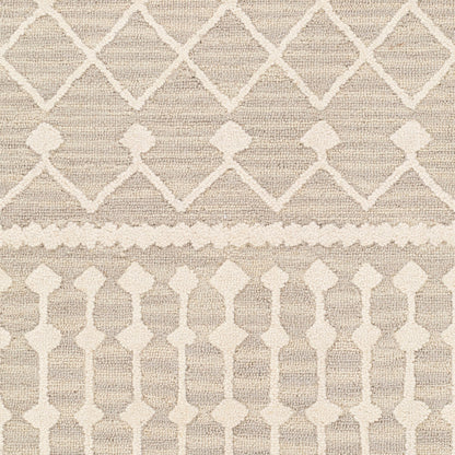 Alfombra decorativa de lana hecha a mano Izmir IZM-2303 de 2' x 3'