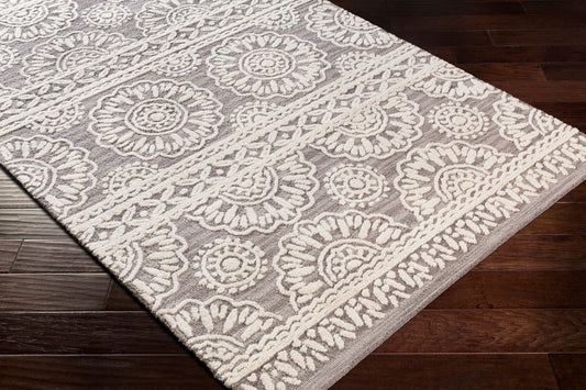 Izmir IZM-2306 Alfombra de lana hecha a mano de 9' x 12'