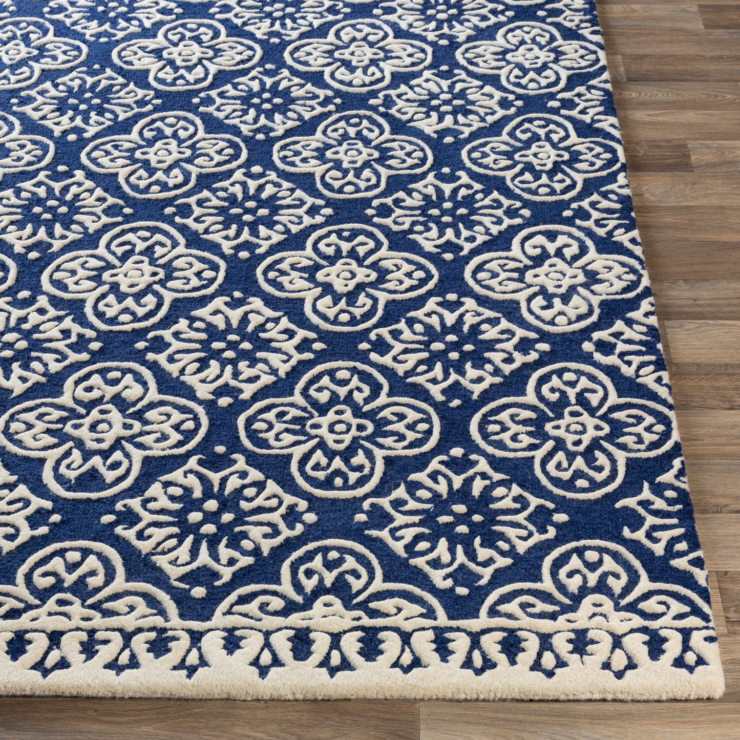 Izmir IZM-2308 Alfombra de lana hecha a mano de 9' x 12'