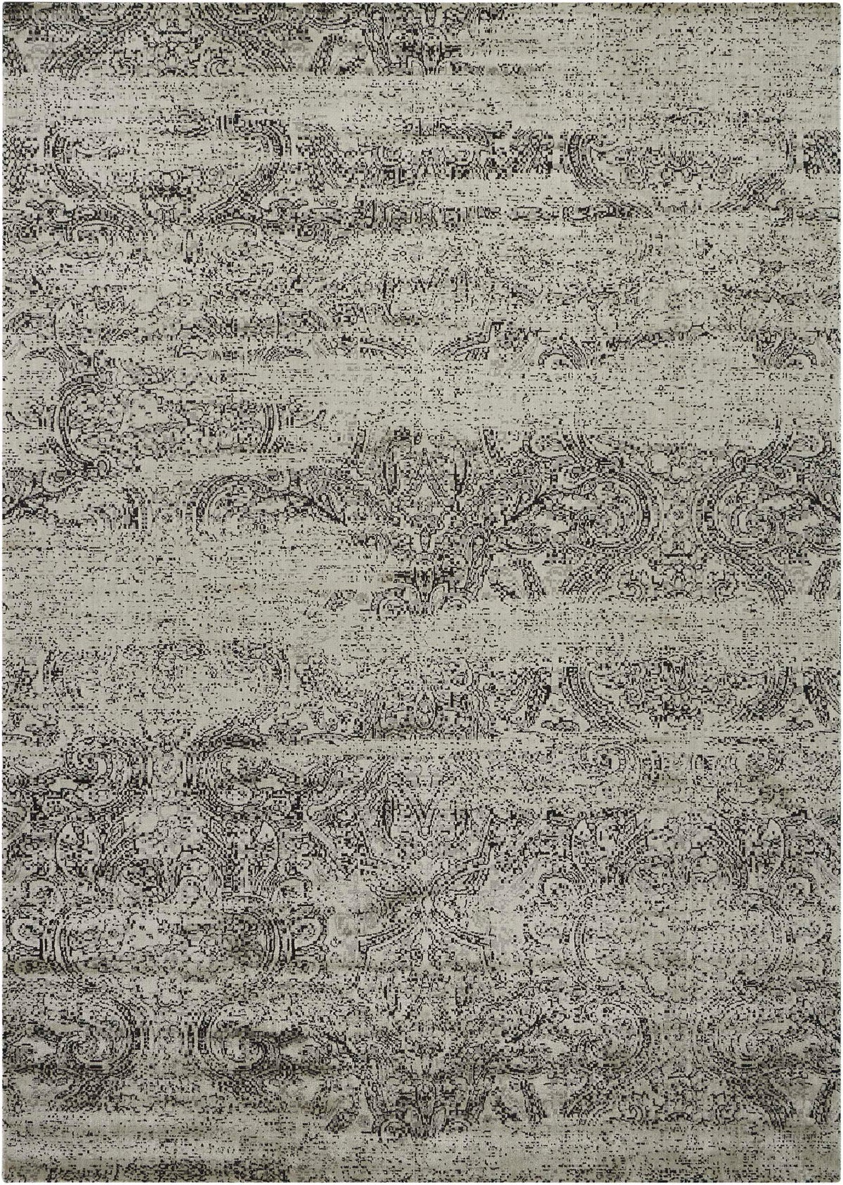 Luminance LUM11 Ivory Black Loomed Rug