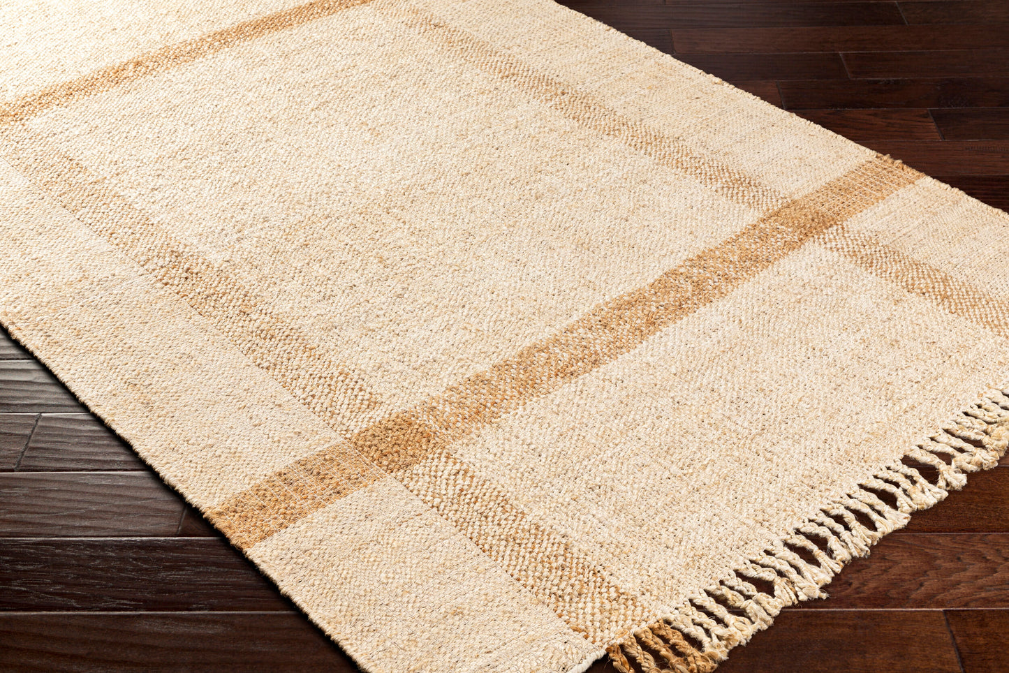Jasmine JAM-2304 2' x 3' Handmade Jute Accent Rug