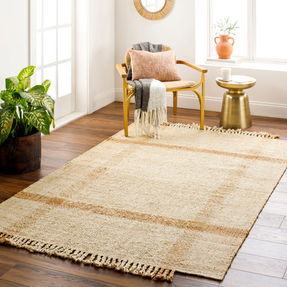 Jasmine JAM-2304 8ft Runner Handmade Jute Runner Rug