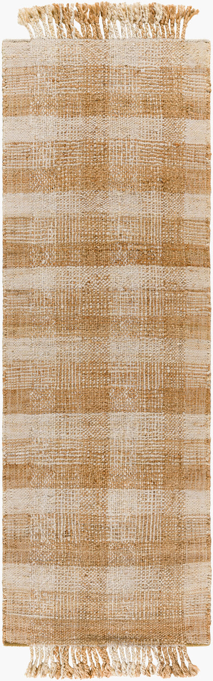 Jasmine JAM-2305 8ft Runner Handmade Jute Runner Rug