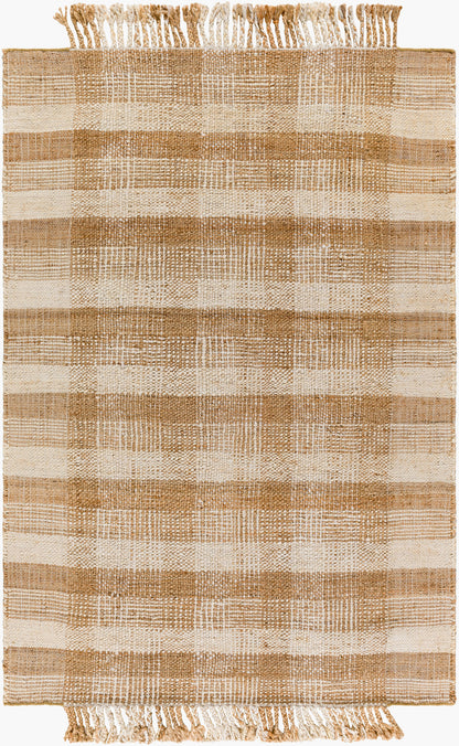 Jasmine JAM-2305 2' x 3' Handmade Jute Accent Rug