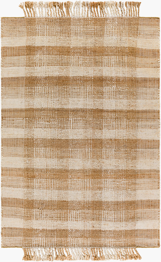 Jasmine JAM-2305 2' x 3' Handmade Jute Accent Rug
