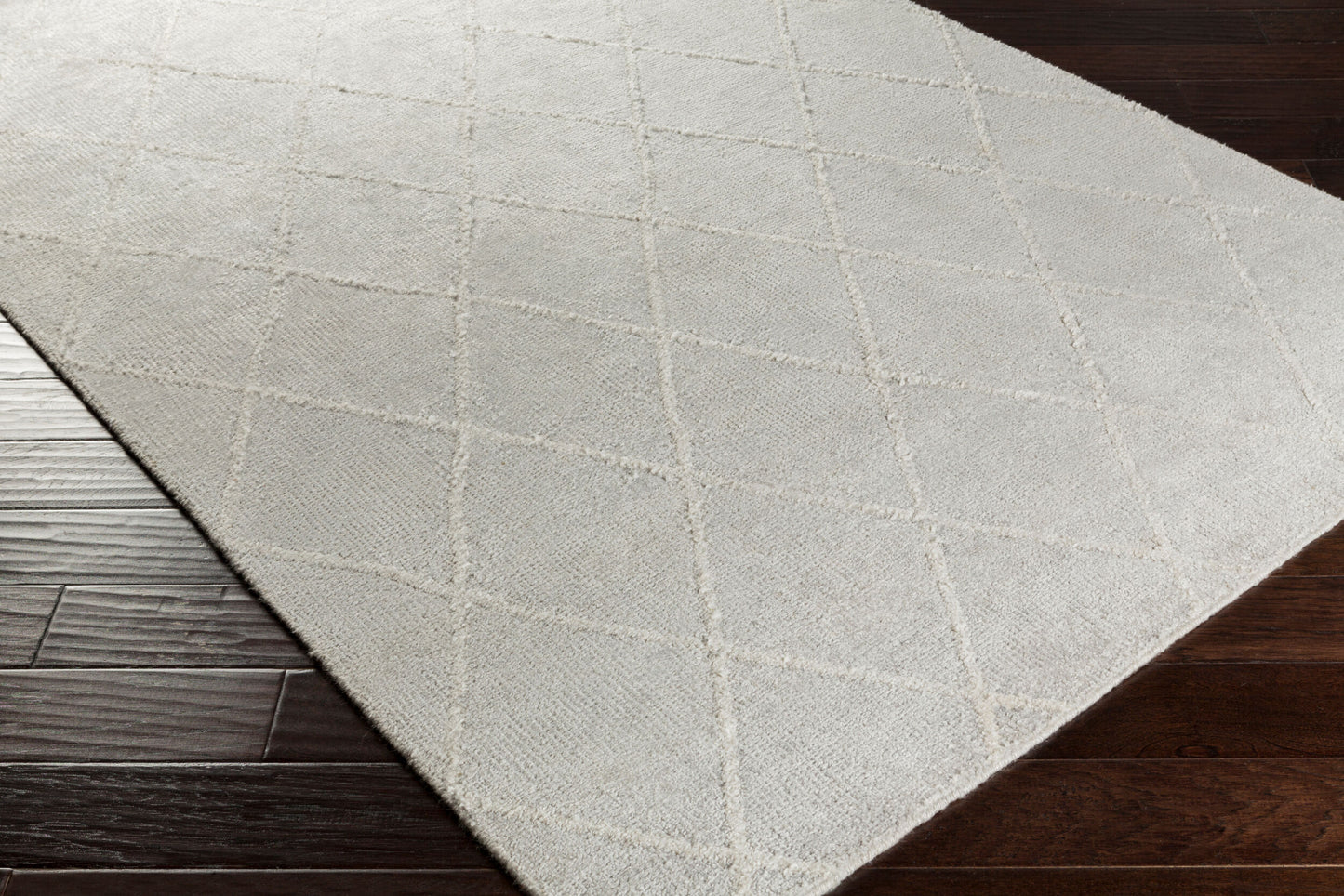 Jaque JAQ-4000 4' x 6' Handmade Faux Silk Area Rug