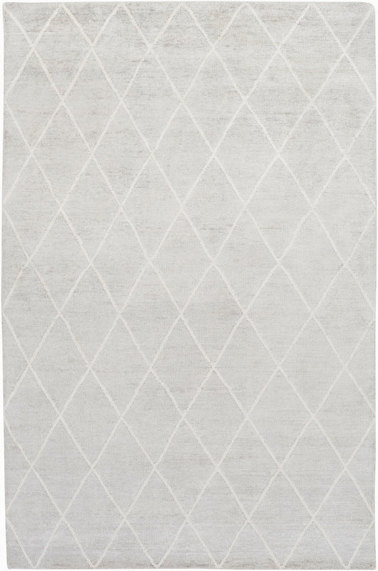 Jaque JAQ-4002 2' x 3' Handmade Faux Silk Accent Rug