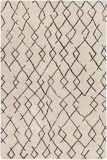 Javier JAV-1001 Alfombra de lana hecha a mano de 6' x 9'