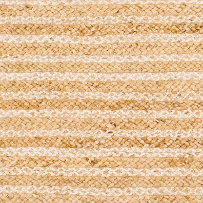Jambi JBI-1001 Alfombra de yute hecha a mano de 5' x 7'