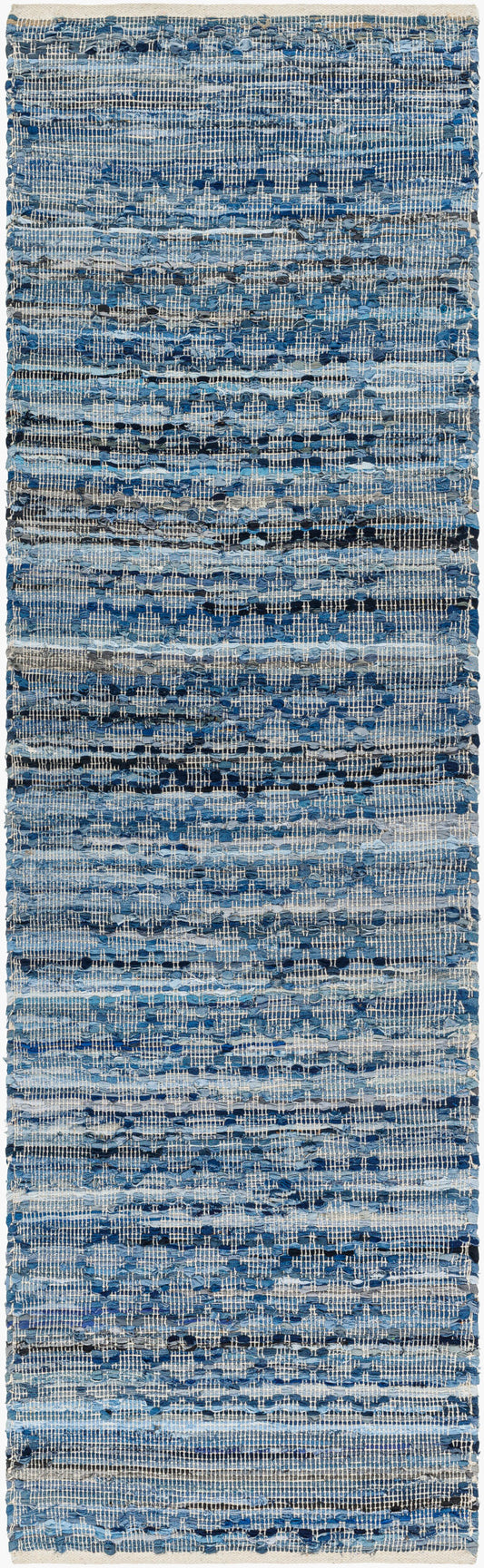 Jean JEA-2312 8ft Runner Handmade Recyled Runner Rug