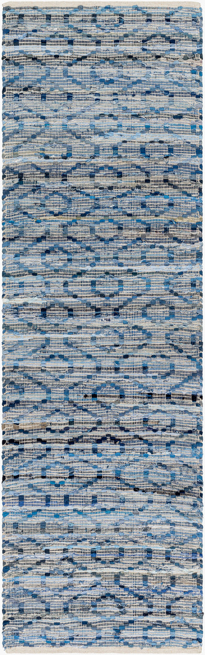 Jean JEA-2314 8ft Runner Handmade Recyled Runner Rug