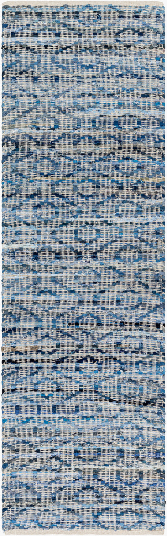 Jean JEA-2314 8ft Runner Handmade Recyled Runner Rug